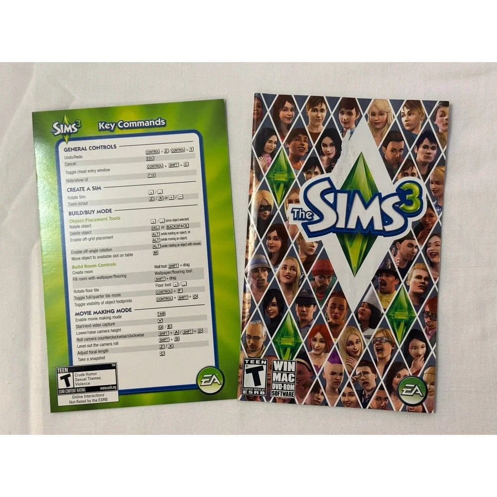 The‎ Sims 3 PC DVD ROM Game Windows Mac EA Teen Rated ESRB